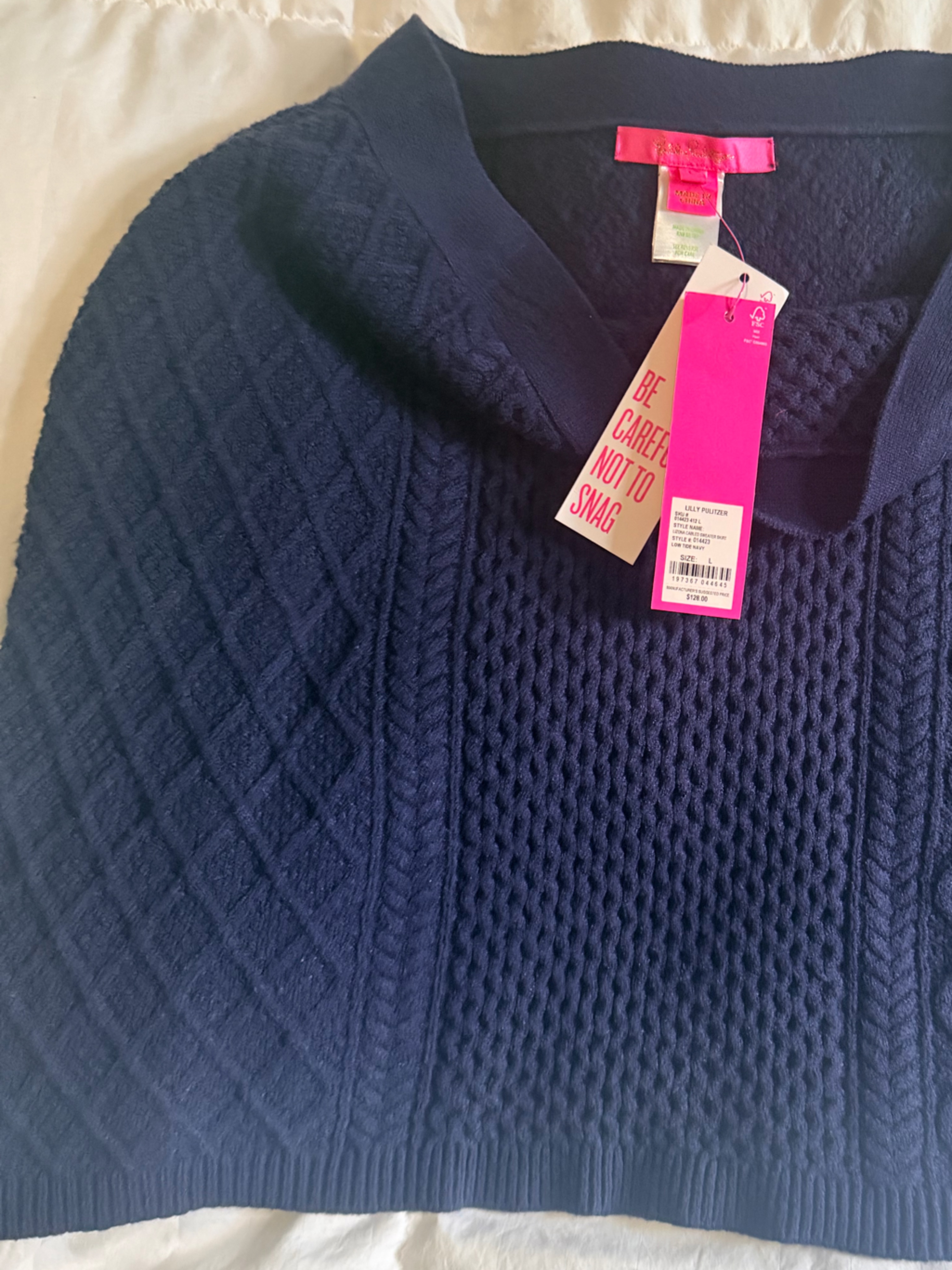 Lilly Pulitzer Navy Skirt